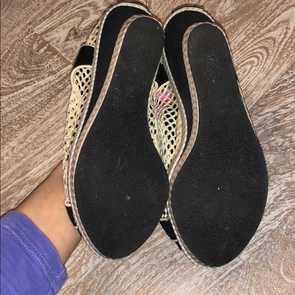Philip Simon net wedge size 8 black cream - Picture 3 of 4